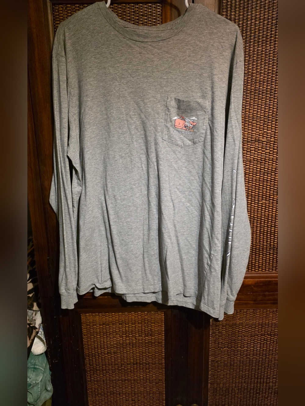 Vineyard Vines Men's Long Sleeve Pocket Tee - Valentines Large